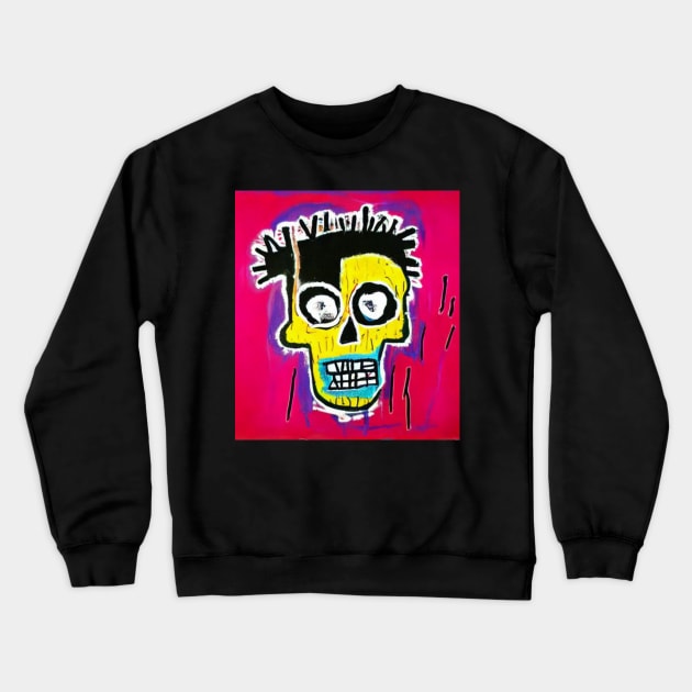 Cartoon Skull | Street Art Crewneck Sweatshirt by jeanmbart